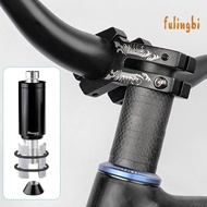 (fulingbi)DEEMOUNT Solid Fork Stem Riser Adjustable Aluminium Alloy Rust Resistant Fork Stem Extender for Bicycle