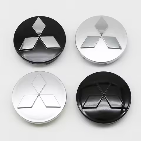 4pcs 60mm Wheel Hub Center Caps Badge Cover for Mitsubishi Lancer 9 10 Outlander ASX Pajero Eclipse