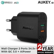 ORIGINAL AUKEY CHARGER IPHONE SAMSUNG USB QUICK CHARGE 3.0 &amp; AIPOWER