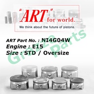 ART Piston Set NI4G04W for Nissan Sunny B11 130Y 1.5 E15 (76.0mm)
