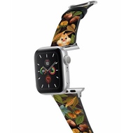 迪士尼鋼牙與大鼻十字壓紋牛皮革Apple Watch真皮錶帶Series 1-8