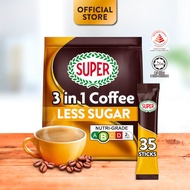 SUPER Less Sugar Instant 3in1 Coffee, 35 sticks  (Expiry: March 2027)