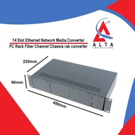 14slot Ethernet Network Media converter FC Rack Fiber Channel Chassis Rack converter