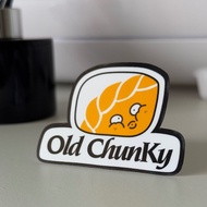 🇸🇬 Instock Stickers | Old Chunky (Old Chang Kee Spoof) | Glossy Holographic Water-Resistant Sticker