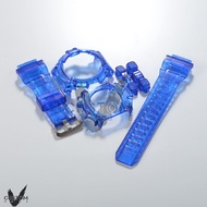 (Vcustom) G-9300 MUDMAN JELLY " BLUE " BAND AND BEZEL WATCH STRAPS