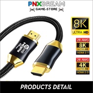 🇲🇾 1080 3D 4K 8K HD UHD HDMI Cable v2.0/v2.1 2160p Gold Plate Head 1.5/3/5/10 Meter for PS4/PS5/3D UK/MYTV/LAPTOP XBOX