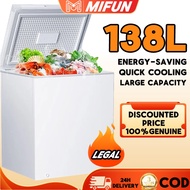 【HOMEFUN】Freezer Inverter Chest Freezer Refrigerator Mini Freezer Multifunction Upright Freezer Hous