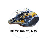 REAR BRAKE HUB COVER SET REAR BRAKE HUB PANEL SET MOTOR MODENAS KRISS 110 MR2 MR3 KRISS110 MR2 MR3