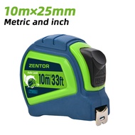 ZENTOR Self-Locking Steel Tape Measure 3M / 5M / 10M Meter Feet Dual Scale Measuring Tape