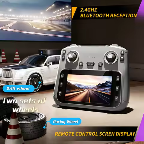 911S RC Cars - 4K HD Camera 4.3-inch Screen One Click Drif, Camera Lifting Design, LED Lighting Drif