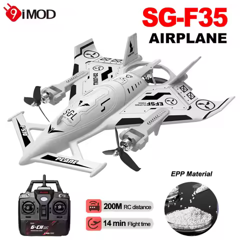 9IMOD RC Plane SG-F35 Aerobatic Fighterc 8Channels EPP Material 6-Axis Gyros 2.4G 3-Mode Flight 200M