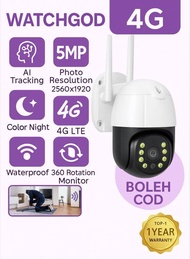 YSXLITE OUTDOOR CCTV 5MP 4G SimCard Waterproof Wireless Smart IP Camera 360 IR Color Night V380 Pro