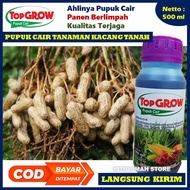 Pupuk Pelebat Buah Kacang Tanah TOP GROW 500ML Pupuk NPK Cair untuk Mempercepat Pertumbuhan Tanaman Meningkatkan Kualitas dan Kuantitas Tanaman Sehingga Menghasilkan Buah Kacang Tanah yang Maksimal Bagus Murah TERLARIS