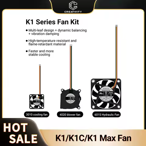 1PC K1C 3010/4020/6015 Fan 24V 4020 Blower Fan 6015 hydraulic fan 3010 Fan For K1/K1 MAX 3d printer 