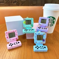 Tetris Game Console Keychain Handheld Game Decompression Toy Keychain#04