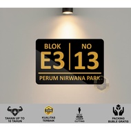 Minimalist AESTHETIC Acrylic House Number CUSTOMbebas THEMA C012