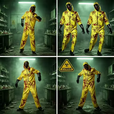 Women Bio Hazard Costume Unisex Biohazard Suit Cosplay Halloween Costume For Adult Zombie Biohazard 