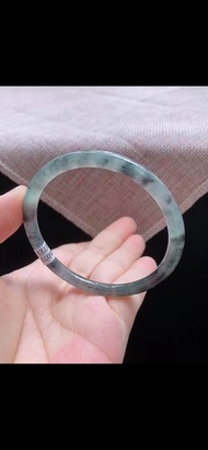 冰種玉鐲 天然翡翠玉鐲 A玉 手鐲 • 冰種烏雞翡翠圓鐲