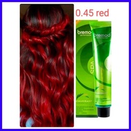 Bremod hair color (8.45 burgundy red with oxidizing).