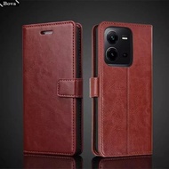Vivo V25 V25E/ V25PRO/ Y19/ V17 S1 PRO Leather Case Button Casing Flip Cover Wallet