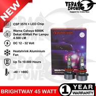 R Autovision Led Autovision Brightway H1 H4 H7 H8 H9 H11 H16 Hb3 Hir2 D2 - 45Watt Csp 3570 Chip 6000