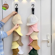 Nebaby Baseball Cap Storage Organizer With Eight Clips Wall Mounted Cap Holder Closet Storage Organi