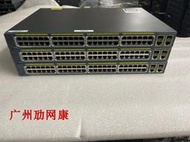 Cisco/ 思科 WS-C2960+48PST-S  PLus 48口POE交換機  100M 交換機