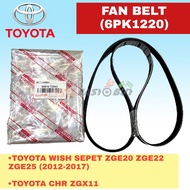 ORIGINAL TOYOTA FAN BELT ( 6PK1220 ) - Toyota ALTIS ZRE172 / WISH SEPET ZGE20 ZGE22 ZGE25 / CHR CH-R