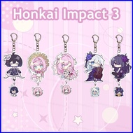 Honkai Impact 3 Elysia Acrylic Double Sided Keychain Backpack Pendant Anime Raiden Mei Accessories