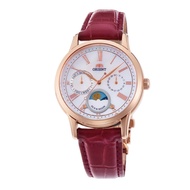Orient Ladies' Quartz Classic Red Leather Strap Watch RA-KA0001A00B