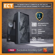 Tecware Forge S Omni ITX,M-ATX,ATX TG Tempered Glass ARGB Gaming PC Case Chassis - White/Black