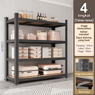 Rak besi siku lubang Rak susun 6 tingkat Rak dapur Rak gudang Rak Serbaguna