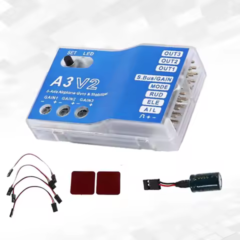 A3 V2 Flight Controller Stabilizer 3 Axis Gyro for RC Airplane Fixed-wing Copter