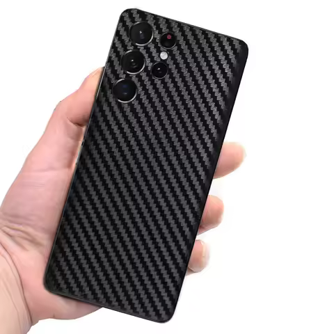 3D Carbon Fiber Skins Film Wrap Phone Back Sticker For SAMSUNG Galaxy S25 Ultra S24+ S23 Plus S22 S2