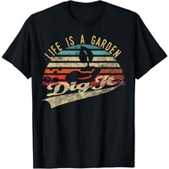 Life Is A Garden Dig It Retro Vintage Farmer Tee T-Shirt
