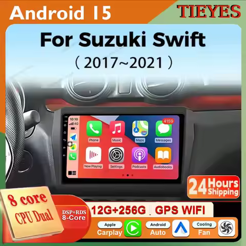 For Suzuki Swift 5 2016 - 2021 Car Radio Head Unit Auto BT Stereo Multimedia Video Monitor GPS Navig