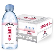 evian Mineral Water Size 330 ml. 24 Bottles Plastic