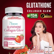 Nature Glow Glutathione Collagen Glow Gummies Whitening Gummies Anti-Aging Skin Glow Collagen Vitami