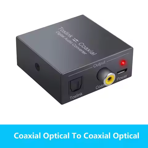 Coaxial/Optical Toslink SPDIF to Coaxial/Optical Toslink SPDIF Audio Converter Adapter For DVD