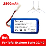 Brand new New 3400mAh RS-RT900866 CMICR18650F5-4S1P Li-ion Battery Side Brush For Rowenta Tefal Expl