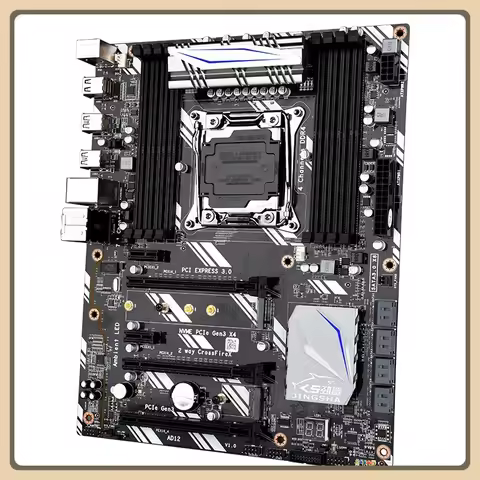 JINGSHA X99 D8 Motherboard LnteI X99 Chipset LGA2011-3 V3 V4 USB3.0 NVME M.2 SSD WiFi Support DDR4 M