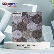 keramik motif hexastone grey 40x40 matt