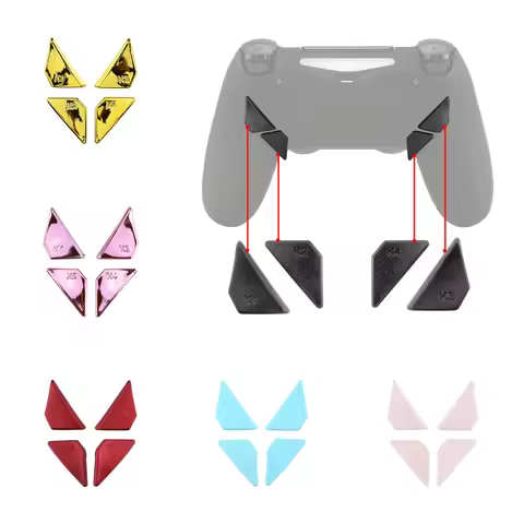 eXtremeRate Replacement Redesigned Back Buttons K1 K2 K3 K4 Paddles for PS4 Controller eXtremeRate D