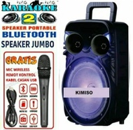 Speaker Bluetooth Karaoke Kimiso Qs-7801 Besar 8 Inchi Speaker | Kimiso Qs 7801-Speaker Bluetooth Ka