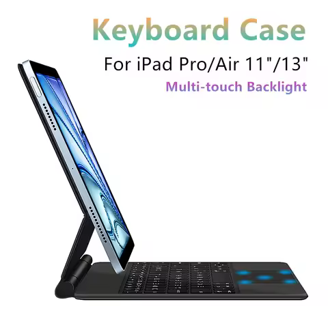 Magic Keyboard Folio For New iPad Air 13 inch M2 2024 Magnetic Case for iPad Pro 12.9 6th 2018-2022 