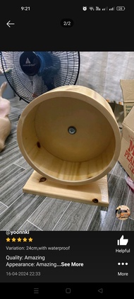 Mbrio Wooden Hamster Wheel 21cm