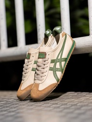 onitsuka tiger mexico 66 leather beige grass green ori defect - 43