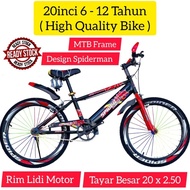 Basikal 20inci 7-12 Tahun MTB Spider HIGH QUALITY