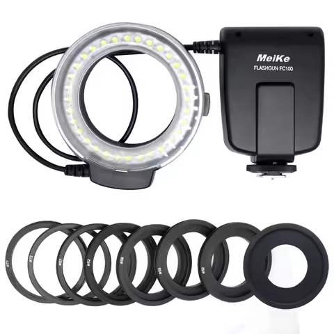 Meike FC100 Macro Ring Flash/Light for Canon EOS 600D 50D 60D 650D 700D 70D 6D 450D 7D 550D 5D Mark 