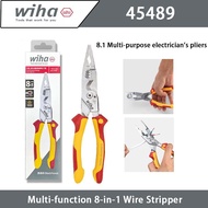 Wiha Genuine Multifunction 8-in-1 Wire Stripper Hardware Tools 45489